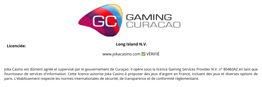Aperçu des mesures de protection des données et du cadre légal du casino en ligne Joka.